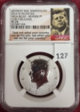2014-W Kennedy Half Dollar NGC PF70 High Relief Reverse Proof.