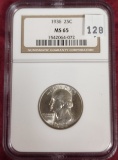 1936 Washington Quarter NGC MS65.