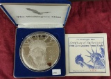 4 Troy Oz. Washington Mint .999 Silver Round (platinum overlay).