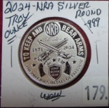 2024 NRA 1 Troy Oz .999 Silver Round.