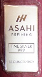 ASAHI 10 Oz. .999 Silver Bar UNC.