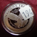 2024 Trump 1 Oz. .999 Silver Round UNC (Fight, Fight, Fight).