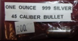 1 Oz. .999 Silver Bullet (45 caliber).