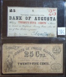 (2) 25¢ Notes EF-AU.
