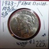 1923 Peace Dollar MS65/66. WOW!