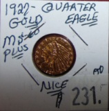 1927 $2.50 Gold Quarter Eagle MS60 Plus (Indian Head).