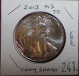 2013 Silver Eagle MS70.
