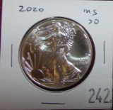 2020 Silver Eagle MS70.