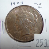 1923 Peace Dollar.