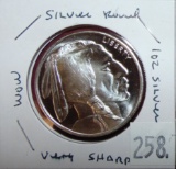 Golden State Mint 1 Troy Oz. .999 Silver Indian/Buffalo Round.