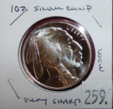 Golden State Mint 1 Troy Oz. .999 Silver Indian/Buffalo Round.