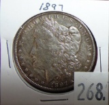 1897 Morgan Dollar.