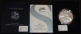 2007-W Silver Eagle (with box and paper).