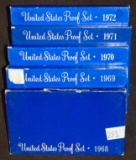 (5) U.S. Proof Sets: 1968-1972.
