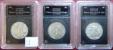1943, 1944, 1947 Walking Liberty Half Dollars.