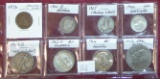 Variety: 90% Silver Quarters and Half Dollars. Also an Ike Dollar.
