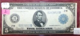 Series of 1914 $5 Large-Size FRN.