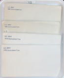 (4) UNC Sets: 1978 P. 1978, P, D. 1980 P, D. 1980 P, D.