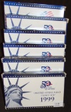 (6) U.S. Proof Sets: (2) 1999, (3) 2000, (1) 2006.