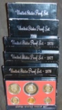 (6) U.S. Proof Sets: 1976-1981.