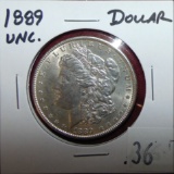 1889 Morgan Dollar.