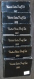 (6) U.S. Proof Sets: 1981, (5) 1982.