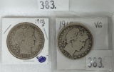 1912-S, 1912 Barber Half Dollars.