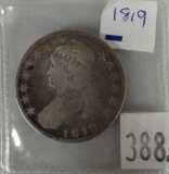 1819 Capped Bust Half Dollar.