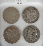 (4) Morgan Dollars: 1882, 1882-O, 1898, 1898-O.