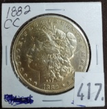 1882-CC Morgan Dollar.