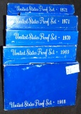 (5) U.S. Proof Sets: 1968-1972.