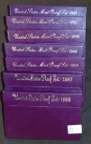 (7) U.S. Proof Sets: 1986-1992.