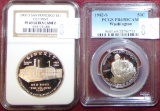 1982-S Half Dollar, 2006-S Dollar (both 90% Silver).