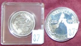 1988 Seoul Olympics Silver Dollar. 1893 Columbian Expo Half Dollar.