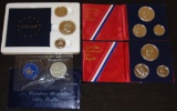 (3) 1976 3pc. Bicentennial Sets. 1971 Eisenhower UNC Silver Dollar.