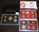 1995-S, 2000 U.S. Silver Proof Sets.