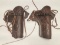 (2Pcs.) LEATHER SINGLE ACTION REVOLVER HOLSTERS