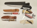 (6Pcs.) ASSORTED FIXED BLADE AND FOLDING KNIVES