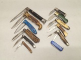 (12Pcs.) ASSORTED FOLDING KNIVES