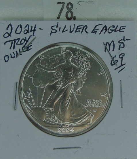 2024 Silver Eagle (1 troy oz. .999 Silver).