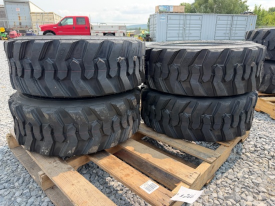 (4) New 10-16.5 SKS-1 Skid Loader Tires
