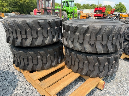 (4) New 12-16.5 SKS-1 Skid Loader Tires