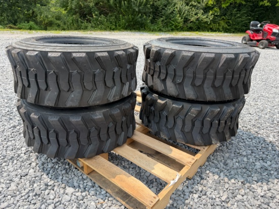 (4) New 12-16.5 SKS-1 Skid Loader Tires