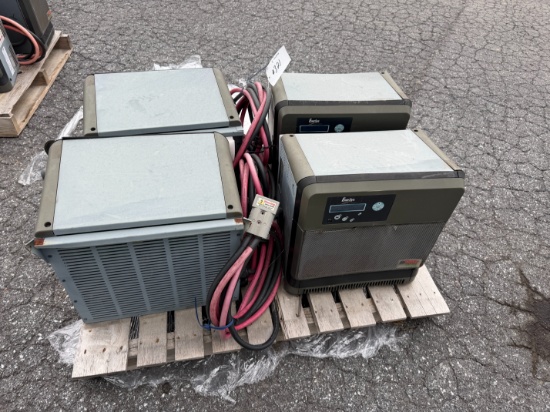(4) Used Forklift Chargers