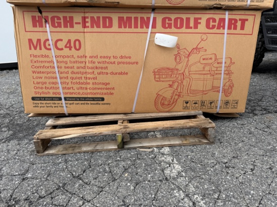 New SDLANCH MGC40 Mini Golf Cart Red