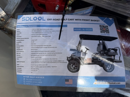 (3X) New SDOOL 60V Electric Golf Cart