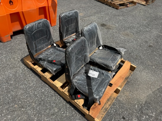 (4) New Mini Equipment Seats