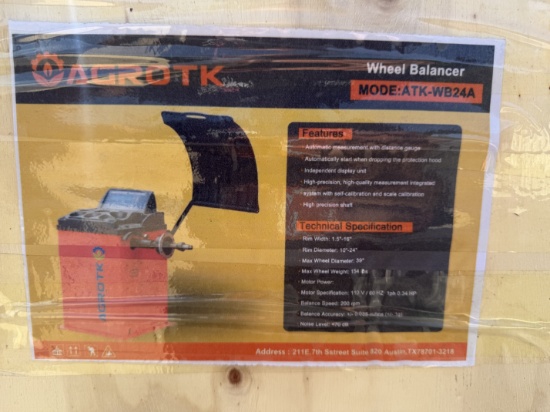 New AGT Stationary Wheel Balancer