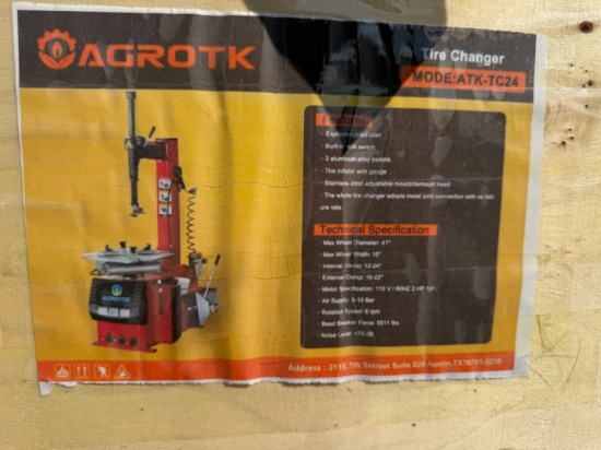 New AGT Stationary Tire Changer