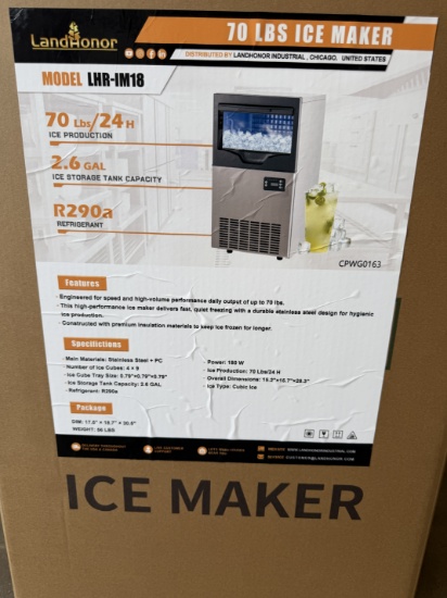 New Landhonor 70 IB Ice Maker Machine